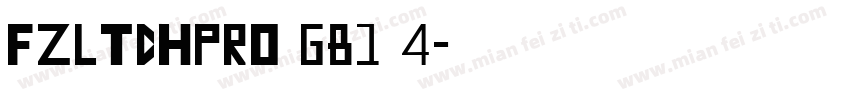 FZLTDHPrO GB1 4字体转换